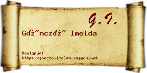 Göncző Imelda névjegykártya